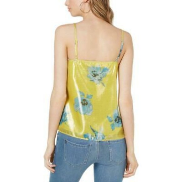 Bar III Women'S Metallic Floral Cami Tank Top - Picture 2 of 2